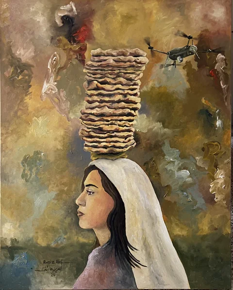 من القدس إلى غزة — 2024, زيت على قماش