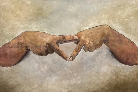 الرمز المتوج — 2026, زيت على قماش