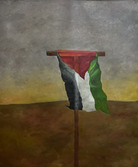 فزّاعة — 2025, زيت على قماش