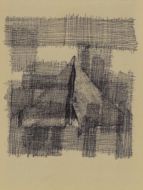 خيمة — 2024, حبر على ورق