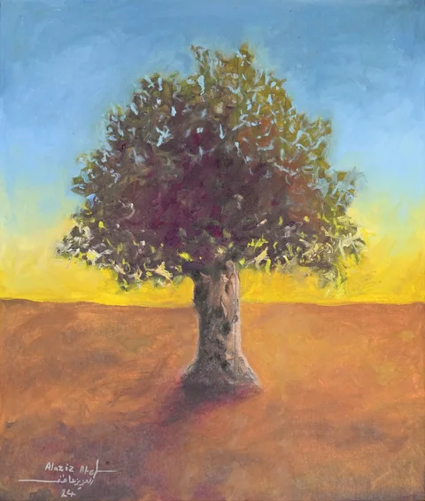زيتونة — 2024, زيت على قماش